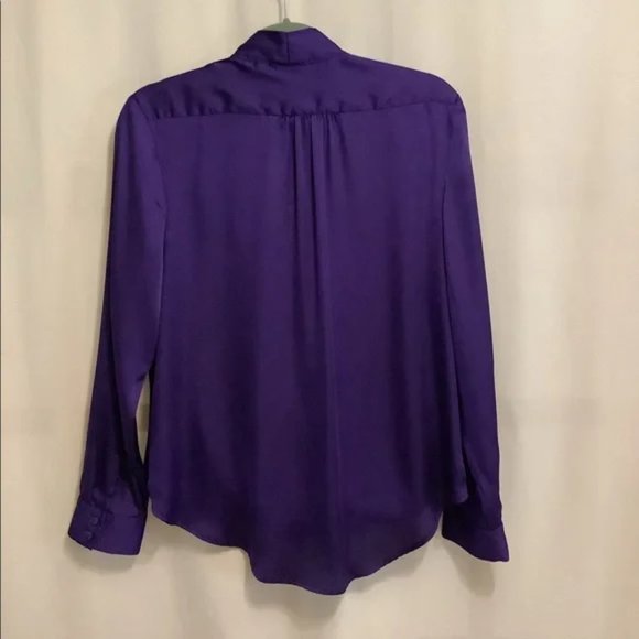 Apt 9 Purple cross front blouse - Picture 2 of 7